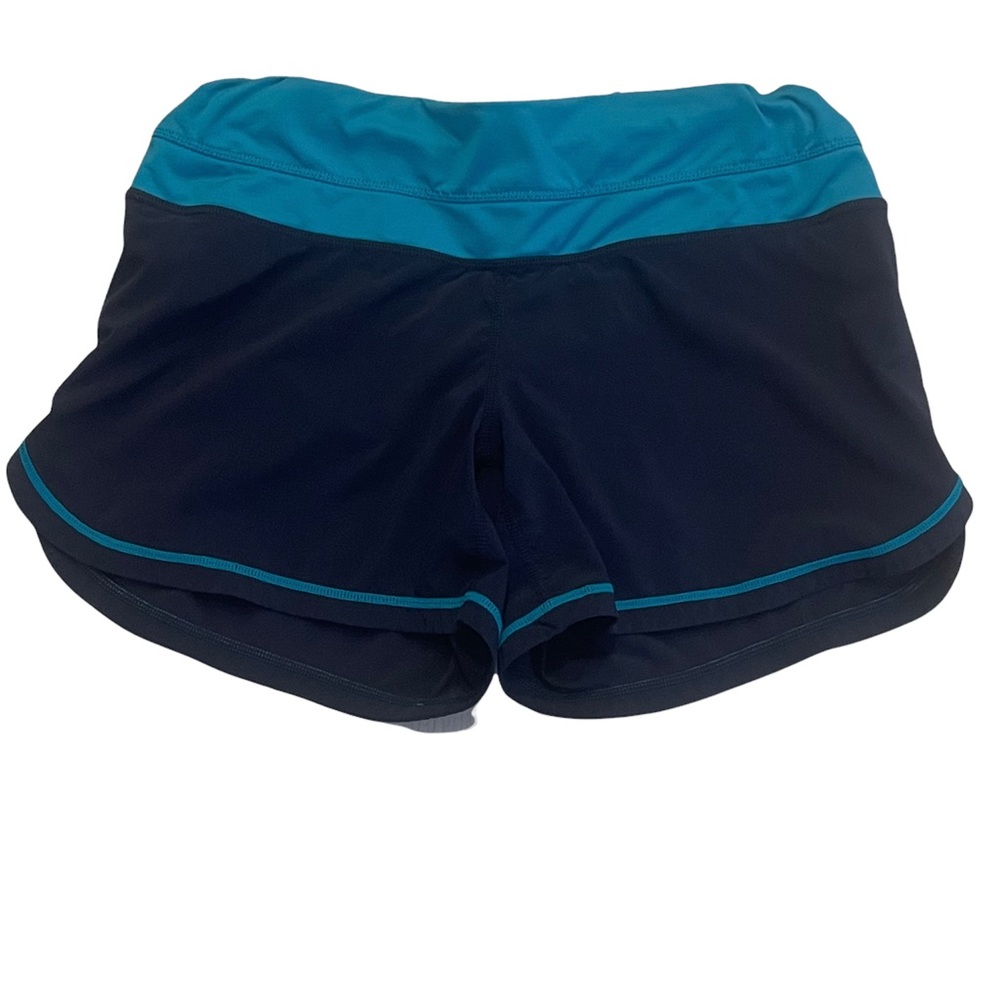 LULULEMON Blue Athletic Running Shorts Brief Lined Size 6
